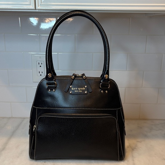 Kate Spade Wellesley Maeda Cross Grain Leather Tote Bag Satchel - Picture 1 of 16